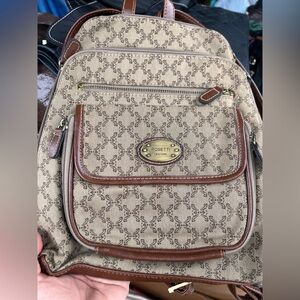 Rosetti Tan and Brown Backpack